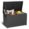 Janey 230 Gallon Waterproof Resin Storage Box, Large Shed, Patio Outdoor Furniture - Maison Boucle - 2 of 4