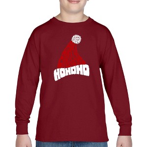 LA Pop Art All I Want for Christmas is You - Boy's Word Art Long Sleeve T-Shirt - 1 of 4