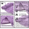 Modesto Bath Rug Bathroom Rugs Set, Washable Rug, Extra Soft and Absorbent bath Rug, Bath Mat Set, Non-Slip, 4 Pcs Set with Runner, Purple - 4 of 4