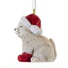 Roman 2.0 Inch Pudgy Pals Animal Ornaments Santa Hat Tree Ornaments - 3 of 3