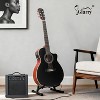 GLARRY 36in Acoustic Electric Guitar Beginner Kit with 15W Amp, 5-band EQ Cutway Design 6 Strings Electric Acoustic Guitar with Bag, Strap, Picks - 3 of 4