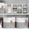 Aoibox Woven Rope Storage Baskets with Handles Decorative Rectangular Organizer Bins Neutral Color 13x10x9in 3 Pack - 4 of 4