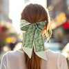 Unique Bargains Women's Fashion Flower Scarf Headband Green Beige 1 Pc - 2 of 4