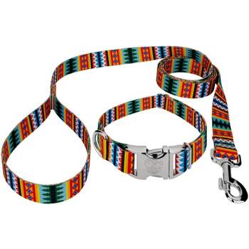 Country Brook Petz Premium Summer Pines Dog Collar and Leash