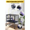 Metal Small Animal Cage,34/36/39/64 ''H Multi-Level Ferret Cage for Small Animals - Large Hamster Cage with Ramp - 3 of 4