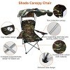 Racxily Foldable Beach Canopy Chair Sun Protection Camping Lawn Canopy Chair 330LBS Load Folding Seat - 2 of 4