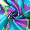 INSPIRE CHIC Women Geometric Printed Satin Large Square Silky Neck Scarves 1Pc - 4 of 4