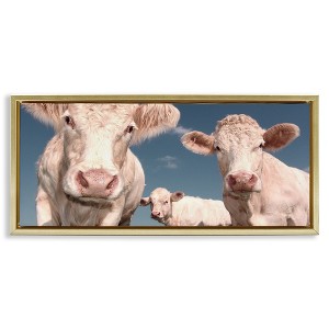Stupell Industries Three White Cows, 25" x 11" - 1 of 4