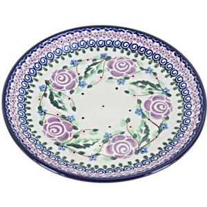 Blue Rose Polish Pottery 401 Millena Dessert Plate - 1 of 2