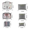 Racxily 9Pcs/Set Clothes Storage Bags Water-Resistant Travel Luggage Organizer Clothing Packing Cubes for Blouse Hosiery Stocking - 2 of 4