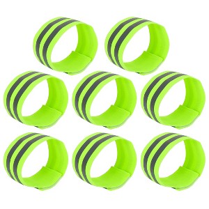 Unique Bargains Arm Reflective Armbands High Visibility Night Cycling Riding Reflector Tape Straps Bracelet - 1 of 4