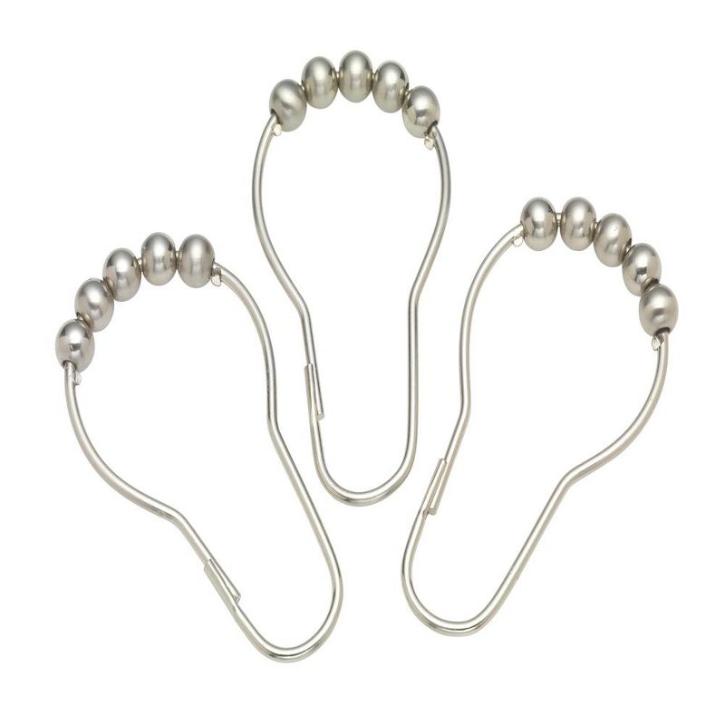 Carnation Home Fashions "Roller" Shower Curtain Hooks Set of 12, 2 of 4