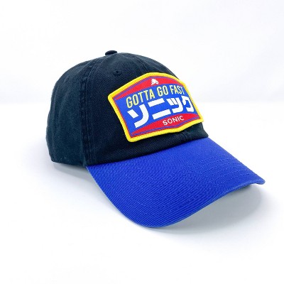 Sonic the Hedgehog Snapback Brimmed Hat - Gotta Go Fast Kanji - Black