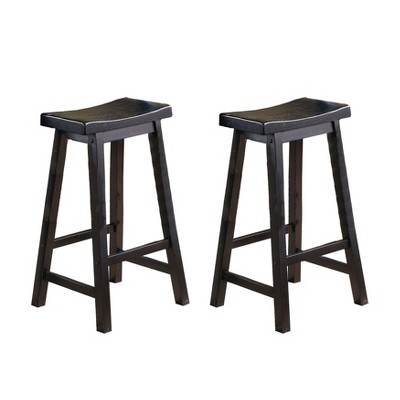 NicBex Dining Chairs Set of 2 Backless Saddle Casual Dining Home Furniture Seat Bar Stools for Kitchen, Bedroom