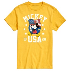 Men's - Disney - Mickey Mouse USA Flag 1928 Short Sleeve Graphic T-Shirt - 1 of 4