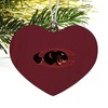 Claflin University Primary Logo Heart Love Wood Christmas Tree Holiday Ornament - 2 of 3