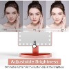FUNTOUCH Large Adjustable Tabletop Lighted Makeup Mirror with 10x Magnification,360°Rotation Touch Screen - 3 of 4