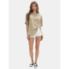 EXLURA Womens Summer Oversized T Shirts Crewneck Loose Workout Short Sleeve Blouse Tops 2025 Y2K Casual Athletic Basic Tee - 3 of 4