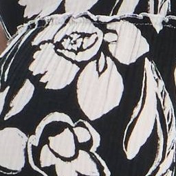 Black/White Floral