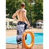 LA LEELA Men's Pareo Sarong Bath Trunk Wraps One Size Navy Blue Q608 - 3 of 4