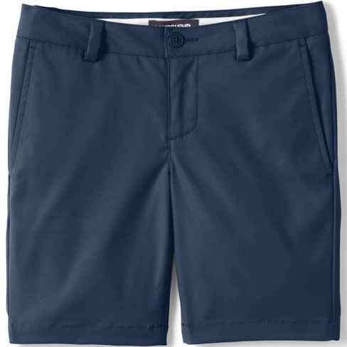 Lands' End School Uniform Kids Active Chino Shorts - 4 - Classic Navy ...