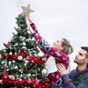 Ornativity Christmas Glitter Star Tree Topper - Rose Gold and Silver - 2 of 4