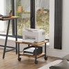 2-Tier Under Desk Printer Stand, Mobile Machine Cart with Shelf, Heavy Duty Storage Rack for Office and Home - 2 of 4