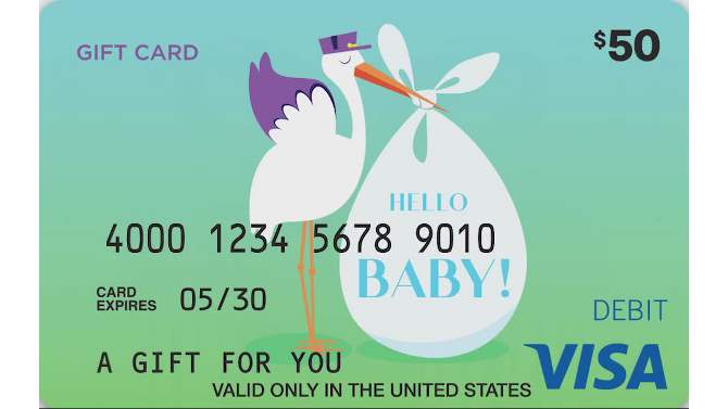 Visa New Baby Gift Card - $50 + $5 Fee, 2 of 3, play video