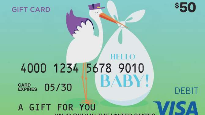 Visa New Baby Gift Card - $50 + $5 Fee, 2 of 3, play video