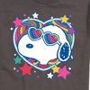 Men's - Peanuts - Snoopy Groovy Heart Short Sleeve Graphic T-Shirt - 2 of 4