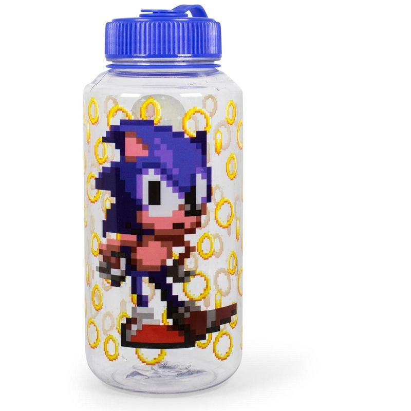 Just Funky Sonic The Hedgehog Gold Rings Plastic Water Bottle | Holds 32 Ounces, 1 of 7