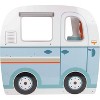 SVAN Wooden Play Camper Van Toy Playset w Steering Wheel, Kitchen w Stove, Oven, Bed, Pillow, Pretend Shower, Curtains - 3 of 4