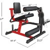 ER KANG Leg Extension and Curl Machine, Adjustable Leg Exercise Bench with Plate Loaded,Lower Body Workouts for Home - 4 of 4