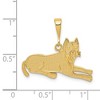 Black Bow Jewelry 14k Yellow Gold Pit Bull Pendant - 4 of 4