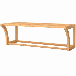 ClosetMaid Bamboo Wall Shelf With Hanging Rail - ClosetMaid - 1 of 4