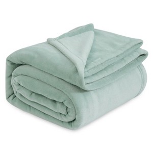 Cozy Comfort by Bedsure | Flannel Blanket Solid 260GSM Soft Fuzzy Plush Bed Blanket - 1 of 4