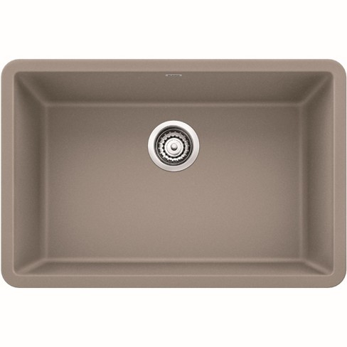 Blanco 5224 Precis 27 Silgranit Granite Composite Undermount Single Bowl Kitchen Sink Truffle