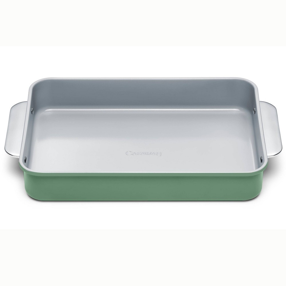 Caraway Home 9.13' Nonstick Ceramic Rectangle Pan Sage