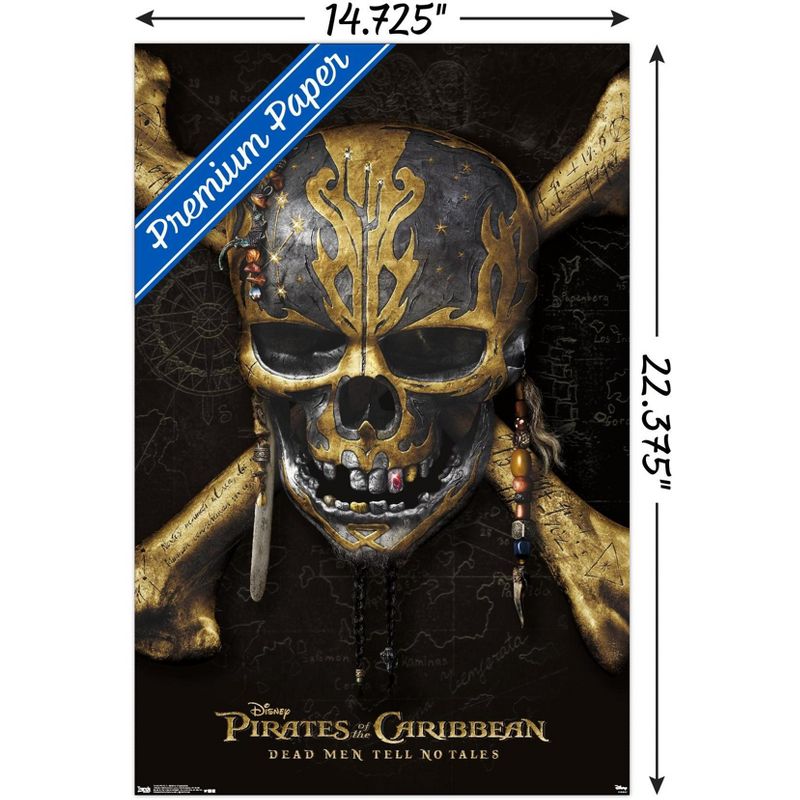 Trends International Disney Pirates: DMTNT - Skull And Crossbones Unframed Wall Poster Prints, 3 of 7