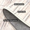 8x10 Rugs Non-Slip ¨C Modern Boho Abstract Area Rug Stain-Resistant Low Pile Carpet | Machine Washable Ivory Accent Rug with TPR Backing - 3 of 4