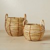 10" x 10.5" Round Rattan Basket with Handle Natural - Opalhouse™ designed with Jungalow™ - image 4 of 4