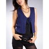 Jess by Meiko Women's Lightweight Cable Knit Tie Vest - 4 of 4