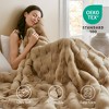 Gulches Faux Fur Throw - Dual Texture Design, Velvet Reverse & Easy Care Machine Washable - 4 of 4