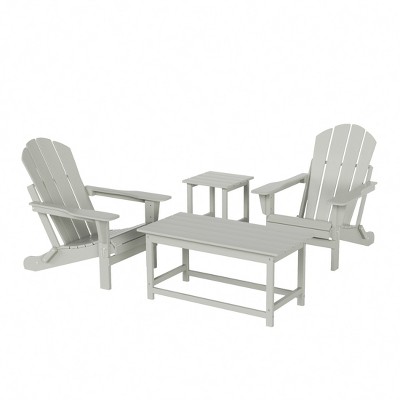 WestinTrends  4-Piece Outdoor Paio Adirondack Conversation Set