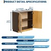 Gaomon 31.5" Sideboard Buffet Cabinet with Storage, Modern Farmhouse Coffee Bar with Doors and Adjustable Shelf - 2 of 4