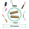 Chewigem Chewable Cactus, White, Set of 2 - 4 of 4
