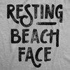 Womens Fitness Tank Resting Beach Face Tanktop Funny Spring Break Vacation Ocean Graphic Shirt - Crazy Dog Women's Tank Top - 2 of 4