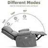 Oversized Electric Recliner Chair-Massage & Heat, 360¡ã Swivel, Remote Control & Cup Holder - Perfect for Living Room, Bedroom, and Nursery - 3 of 4