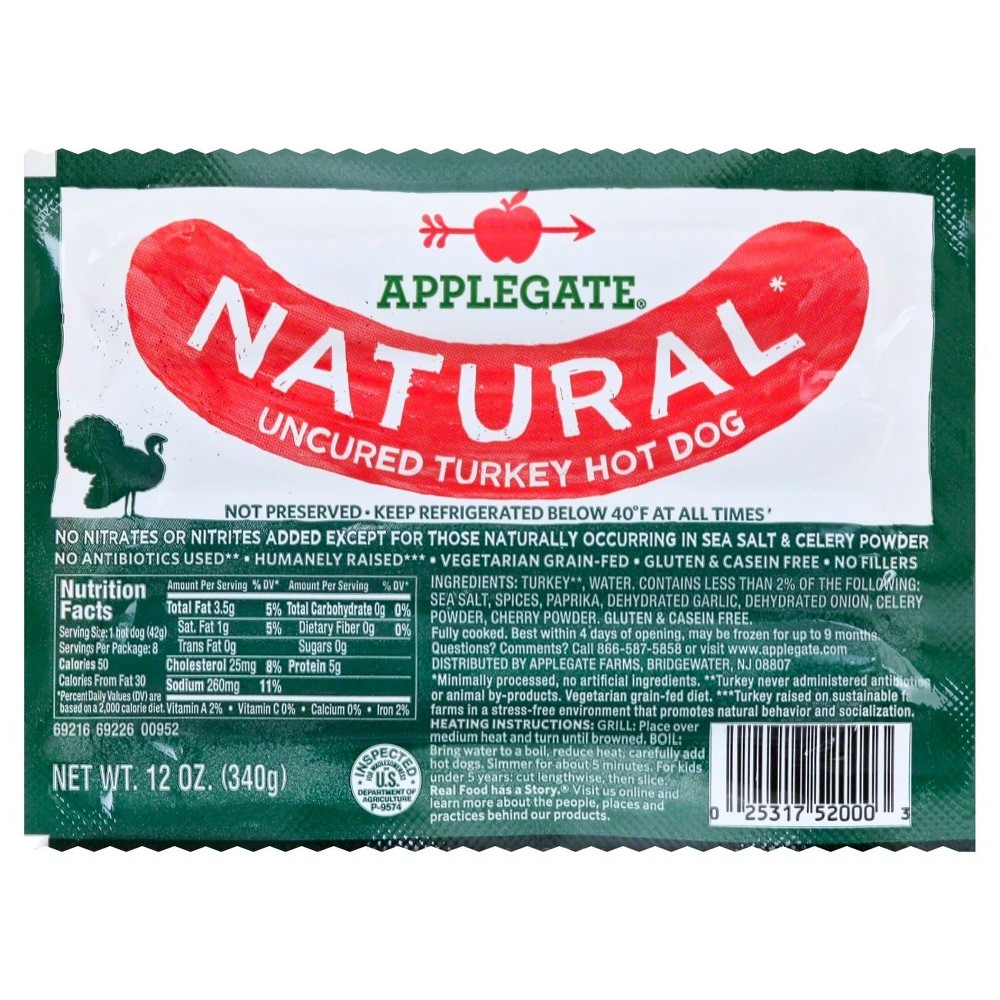 UNCURED TURKEY HOT DOG