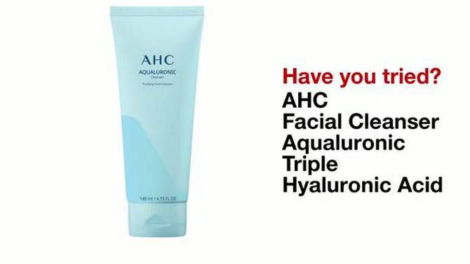 AHC Aqualuronic Facial Cleanser - 4.73 fl oz, 2 of 7, play video